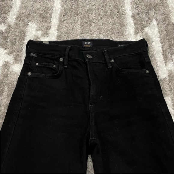 Citizens of Humanity COH Rocket High Waist Skinny Jeans in Distressed Darkness - Picture 4 of 10